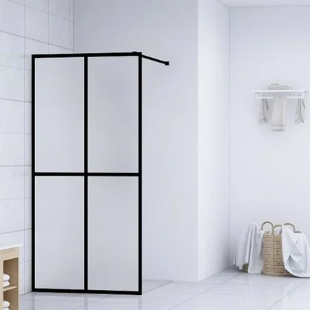 Mampara de ducha vidrio templado esmerilado 80x195 cm de vidaXL, Paredes y mamparas de ducha - Ref: Foro24-145689, Precio: 15...