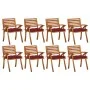 Gartenstühle 8 Stk. massives Teakholz mit Kissen von , Gartenstühle - Ref: Foro24-3075225, Preis: 740,11 €, Rabatt: %