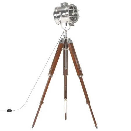 Lámpara de suelo con trípode madera maciza de mango 165 cm de vidaXL, Lámparas - Ref: Foro24-286113, Precio: 143,70 €, Descue...