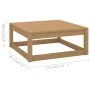 Garden furniture set 11 pieces with cushions, made of brown honey pine wood. by , Garden sets - Ref: Foro24-3076852, Price: 1...