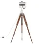 Lámpara de suelo con trípode madera maciza de mango 165 cm de vidaXL, Lámparas - Ref: Foro24-286113, Precio: 143,70 €, Descue...