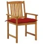 Garden chairs with cushions 8 pcs solid acacia wood by , Garden chairs - Ref: Foro24-3078199, Price: 653,86 €, Discount: %
