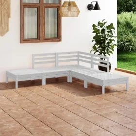 5-piece solid white pine wood garden furniture set by , Garden sets - Ref: Foro24-3082638, Price: 239,76 €, Discount: %