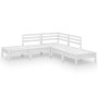 Juego de muebles de jardín 5 piezas madera maciza pino blanco de , Conjuntos de jardín - Ref: Foro24-3082638, Precio: 242,88 ...