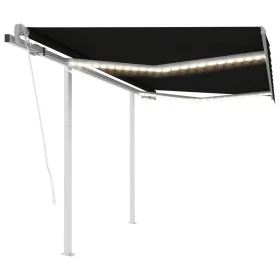 Automatisches Markisentuch mit LED und Windfühler, anthrazit, 3x2,5 m. von , Markisen - Ref: Foro24-3069914, Preis: 573,19 €,...