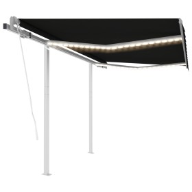 Automatisches Markisentuch mit LED und Windfühler, anthrazit, 3x2,5 m. von , Markisen - Ref: Foro24-3069914, Preis: 595,16 €,...