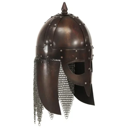 Réplica de casco de guerrero vikingo LARP acero cobre von vidaXL, Sammelwaffen - Ref: Foro24-286224, Preis: 97,31 €, Rabatt: %