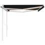 Toldo automático con LED y sensor de viento antracita 4x3 m by , Awnings - Ref: Foro24-3069954, Price: 717,31 €, Discount: %