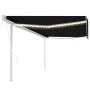 Toldo automático con LED y sensor de viento antracita 5x3 m by , Awnings - Ref: Foro24-3069994, Price: 752,11 €, Discount: %
