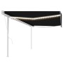 Toldo automático con LED y sensor de viento antracita 5x3 m by , Awnings - Ref: Foro24-3069994, Price: 796,43 €, Discount: %