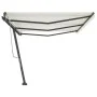 Toldo de pie retráctil manual crema 600x300 cm de , Toldos - Ref: Foro24-3069797, Precio: 609,32 €, Descuento: %