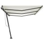 Toldo de pie retráctil manual crema 600x300 cm de , Toldos - Ref: Foro24-3069797, Precio: 548,05 €, Descuento: %