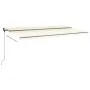 Toldo de pie retráctil manual crema 600x300 cm de , Toldos - Ref: Foro24-3069797, Precio: 609,32 €, Descuento: %