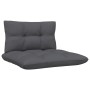 5 Stück Gartenmöbel mit Kissen aus anthrazitfarbenem Zirbenholz von , Gartensets - Ref: Foro24-3096132, Preis: 361,28 €, Raba...