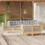 Juego de muebles de jardín 8 pzas y cojines madera maciza pino de , Conjuntos de jardín - Ref: Foro24-3096513, Precio: 683,53...