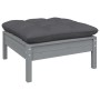 9-piece garden furniture set with gray cushions made of pine wood by , Garden sets - Ref: Foro24-3096979, Price: 777,44 €, Di...