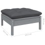 9-piece garden furniture set with gray cushions made of pine wood by , Garden sets - Ref: Foro24-3096979, Price: 777,44 €, Di...
