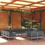13-piece garden furniture set with gray pine wood cushions by , Garden sets - Ref: Foro24-3097279, Price: 1,00 €, Discount: %