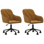 Drehbare Esszimmerstühle 2 Einheiten brauner Samt von , Essstühle - Ref: Foro24-3103429, Preis: 152,52 €, Rabatt: %
