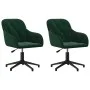 Drehbare Esszimmerstühle aus dunkelgrünem Samt 2 Einheiten von , Essstühle - Ref: Foro24-3103379, Preis: 156,05 €, Rabatt: %