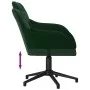 Drehbare Esszimmerstühle aus dunkelgrünem Samt 2 Einheiten von , Essstühle - Ref: Foro24-3103379, Preis: 156,05 €, Rabatt: %