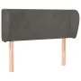 Dunkelgraues Samtkopfteil 103x23x78/88 cm von , Kopf- und Fußteile - Ref: Foro24-3116907, Preis: 53,16 €, Rabatt: %