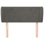 Dunkelgraues Samtkopfteil 103x23x78/88 cm von , Kopf- und Fußteile - Ref: Foro24-3116907, Preis: 52,55 €, Rabatt: %