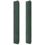 Headboard with dark green velvet ears 93x16x118/128 cm by , Headboards and footboards - Ref: Foro24-3119339, Price: 95,36 €, ...