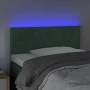 LED-Kopfteil aus dunkelgrünem Samt, 100 x 5 x 78/88 cm von , Kopf- und Fußteile - Ref: Foro24-3121377, Preis: 48,87 €, Rabatt: %