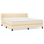 Boxspringbett mit cremefarbener Stoffmatratze 160x200 cm von , Betten und Lattenroste - Ref: Foro24-3126338, Preis: 522,20 €,...