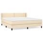 Box spring bed with cream fabric mattress 180x200 cm by , Beds and slatted bases - Ref: Foro24-3129654, Price: 555,77 €, Disc...