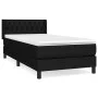 Box spring bed with black fabric mattress 100x200 cm by , Beds and slatted bases - Ref: Foro24-3129931, Price: 310,95 €, Disc...