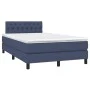 Box spring bed with mattress and LED blue fabric 120x200 cm by , Beds and slatted bases - Ref: Foro24-3133387, Price: 390,67 ...