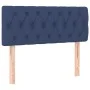 Box spring bed with mattress and LED blue fabric 120x200 cm by , Beds and slatted bases - Ref: Foro24-3133387, Price: 390,67 ...