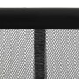 Mosquitera de puerta cortina malla poliéster negro 100x220 cm