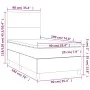 Box spring bed with mattress and LED dark green velvet 90x190 cm by , Beds and slatted bases - Ref: Foro24-3135978, Price: 32...