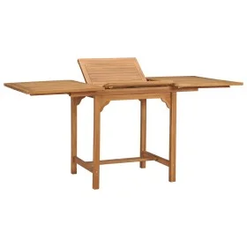 Extendable garden table solid teak wood (110-160)x80x75cm by vidaXL, Garden tables - Ref: Foro24-47420, Price: 213,26 €, Disc...