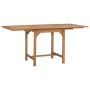 Extendable garden table solid teak wood (110-160)x80x75cm by vidaXL, Garden tables - Ref: Foro24-47420, Price: 216,09 €, Disc...
