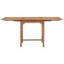 Extendable garden table solid teak wood (110-160)x80x75cm by vidaXL, Garden tables - Ref: Foro24-47420, Price: 216,09 €, Disc...