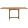 Extendable garden table solid teak wood (110-160)x80x75cm by vidaXL, Garden tables - Ref: Foro24-47420, Price: 213,26 €, Disc...