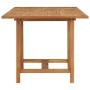 Extendable garden table solid teak wood (110-160)x80x75cm by vidaXL, Garden tables - Ref: Foro24-47420, Price: 216,09 €, Disc...