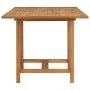 Extendable garden table solid teak wood (110-160)x80x75cm by vidaXL, Garden tables - Ref: Foro24-47420, Price: 213,26 €, Disc...