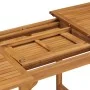 Extendable garden table solid teak wood (110-160)x80x75cm by vidaXL, Garden tables - Ref: Foro24-47420, Price: 213,26 €, Disc...