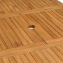 Extendable garden table solid teak wood (110-160)x80x75cm by vidaXL, Garden tables - Ref: Foro24-47420, Price: 216,09 €, Disc...
