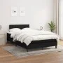 Cama box spring con colchón tela negro 120x200 cm de , Camas y somieres - Ref: Foro24-3140283, Precio: 386,44 €, Descuento: %