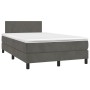 Boxspringbett mit dunkelgrauer Samtmatratze 120x200 cm von , Betten und Lattenroste - Ref: Foro24-3141174, Preis: 367,69 €, R...