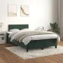 Box spring bed with dark green velvet mattress 120x200 cm by , Beds and slatted bases - Ref: Foro24-3141176, Price: 374,65 €,...