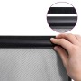 Mosquitera de puerta cortina malla poliéster negro 100x220 cm
