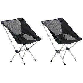 Klappbare Campingstühle 2 Einheiten mit Aluminiumtasche 54x50x65 cm von vidaXL, Campingmöbel - Ref: Foro24-47797, Preis: 72,7...