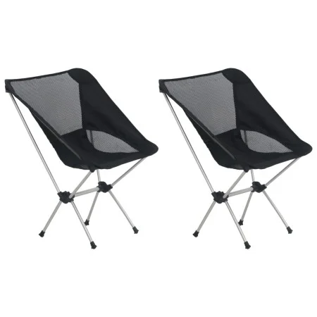 Folding camping chairs 2 units with aluminum bag 54x50x65 cm by vidaXL, camping furniture - Ref: Foro24-47797, Price: 71,49 €...